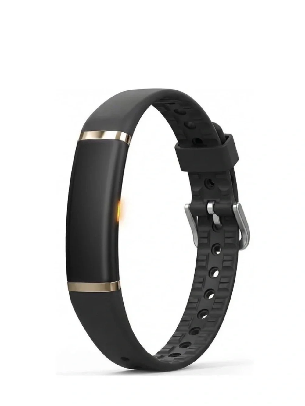 fitbit Black Activity Tracker with Gold Accents